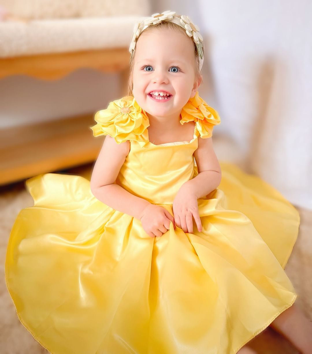 Sweet Blossom Dress- Yellow