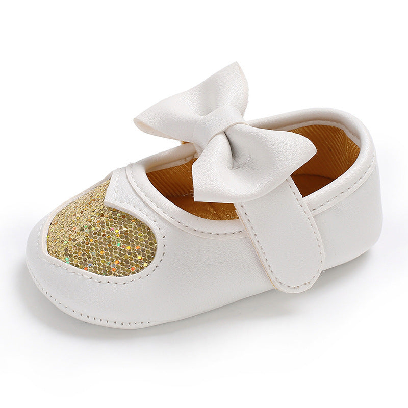 Heart Princess Shoes- Gold