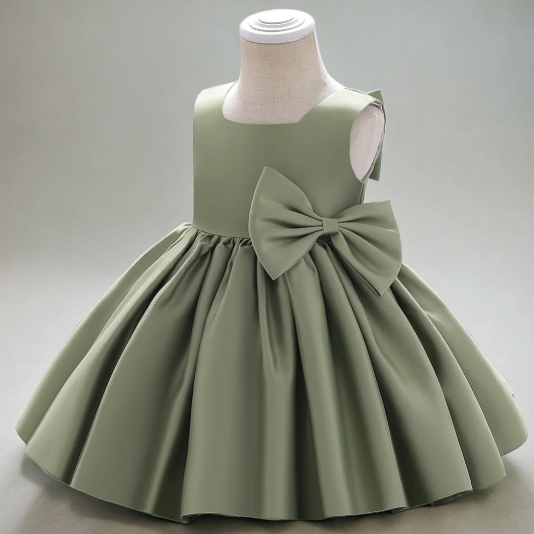 Sleeveless Bow Princess Dress - Green