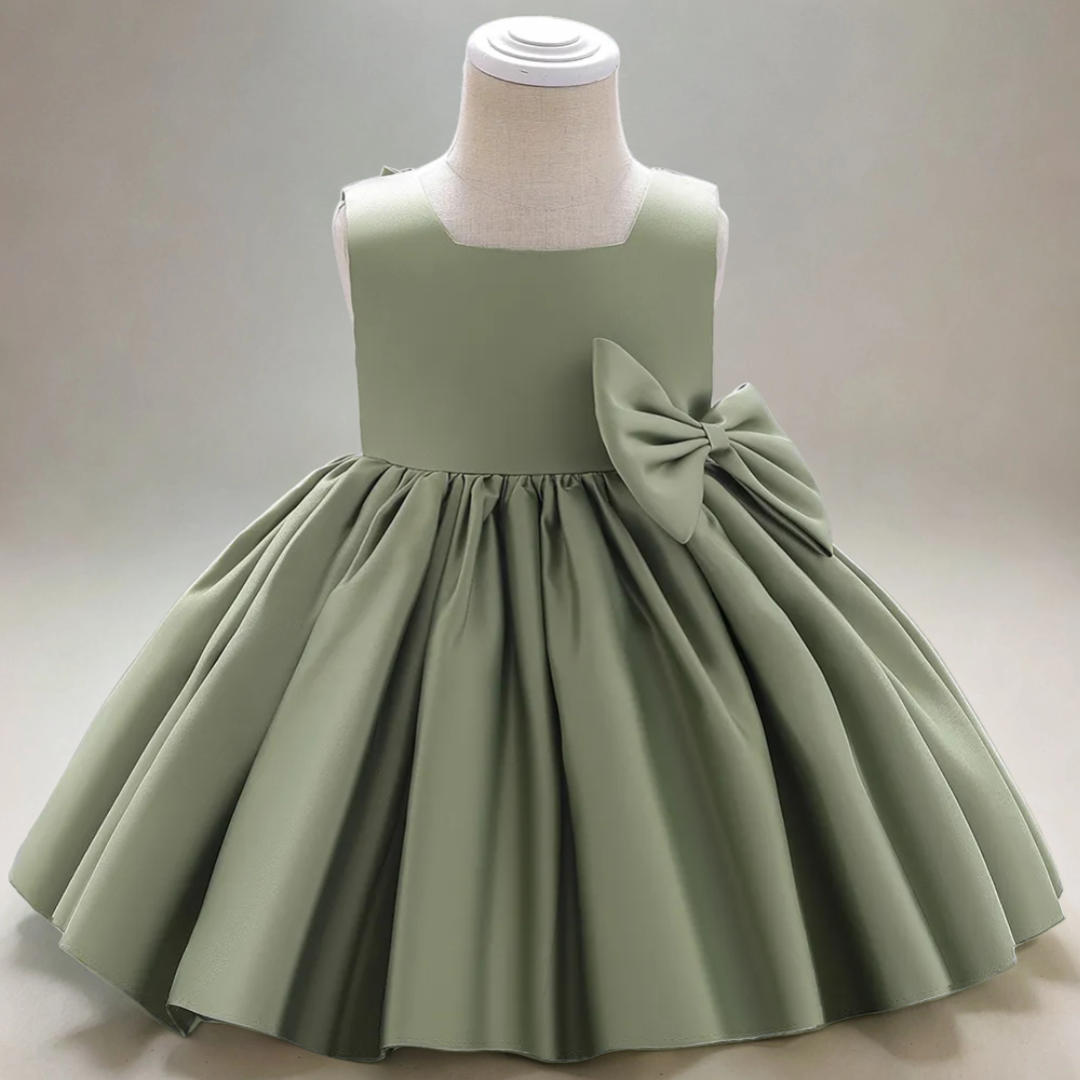 Sleeveless Bow Princess Dress - Green