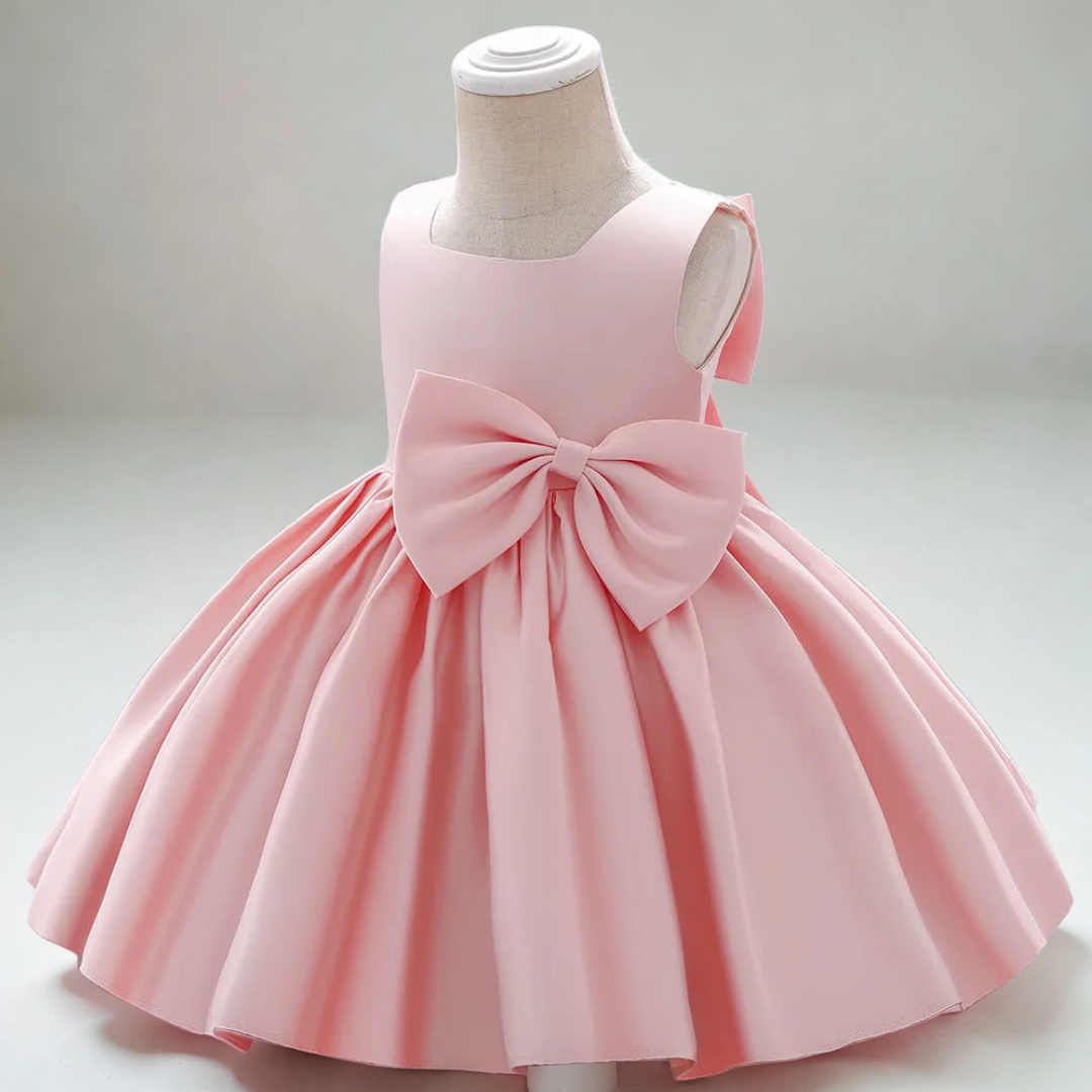 Sleeveless Bow Princess Dress - Pink