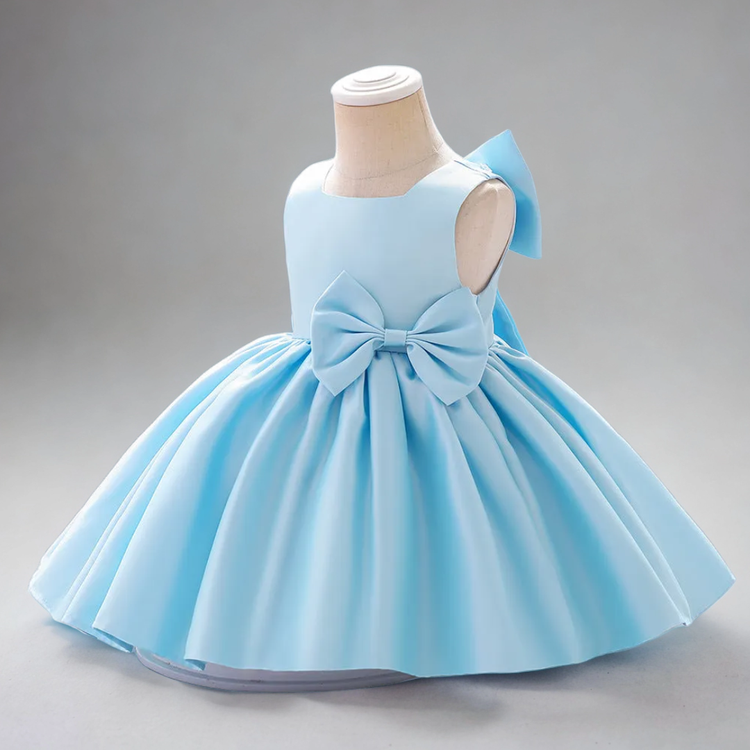 Bow Princess Dress - Sky Blue
