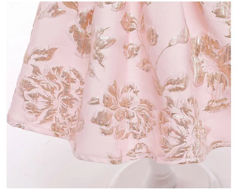 Blushing Beauty: Pink and Gold Dress