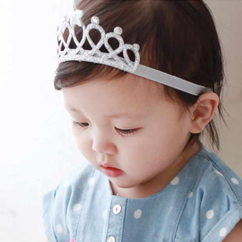 Toddler Baby Girl Gold and Silver Crown Tierra Headband Gold and Silver