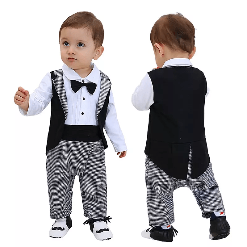 Romper Jumpsuit for Baby Boy's Formal Events