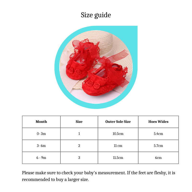 Newborn Baby Shoes Princess Infant Toddler Baby Shoes for Girls Party